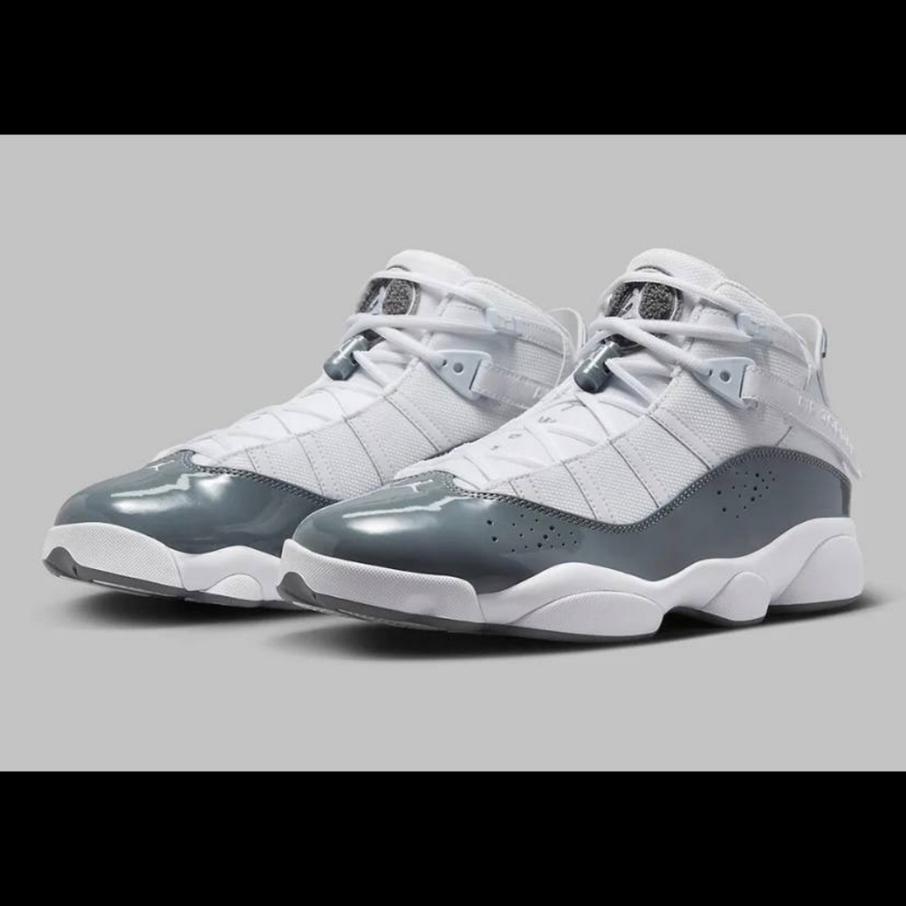 Nike Air Jordan 6 Rings Cool Gray White 322992-121 Men's Size